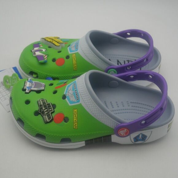 NEW Crocs Buzz Lightyear Toy Story Big Kids Boys Girls Size 5 J5 Light Up - Picture 6 of 10